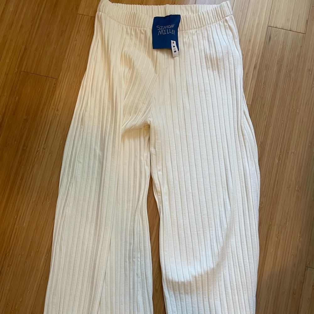Simon Miller rib pant in cream